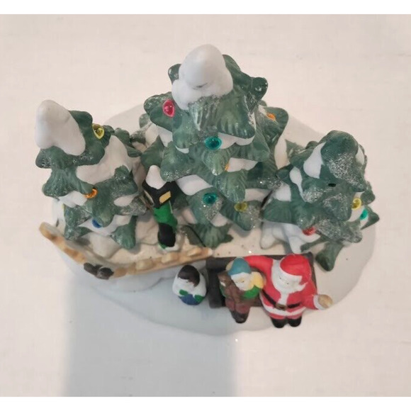 Trim a Home Holiday Light Up Christmas Trees Santa Decoration Vintage 1996 - Picture 10 of 15